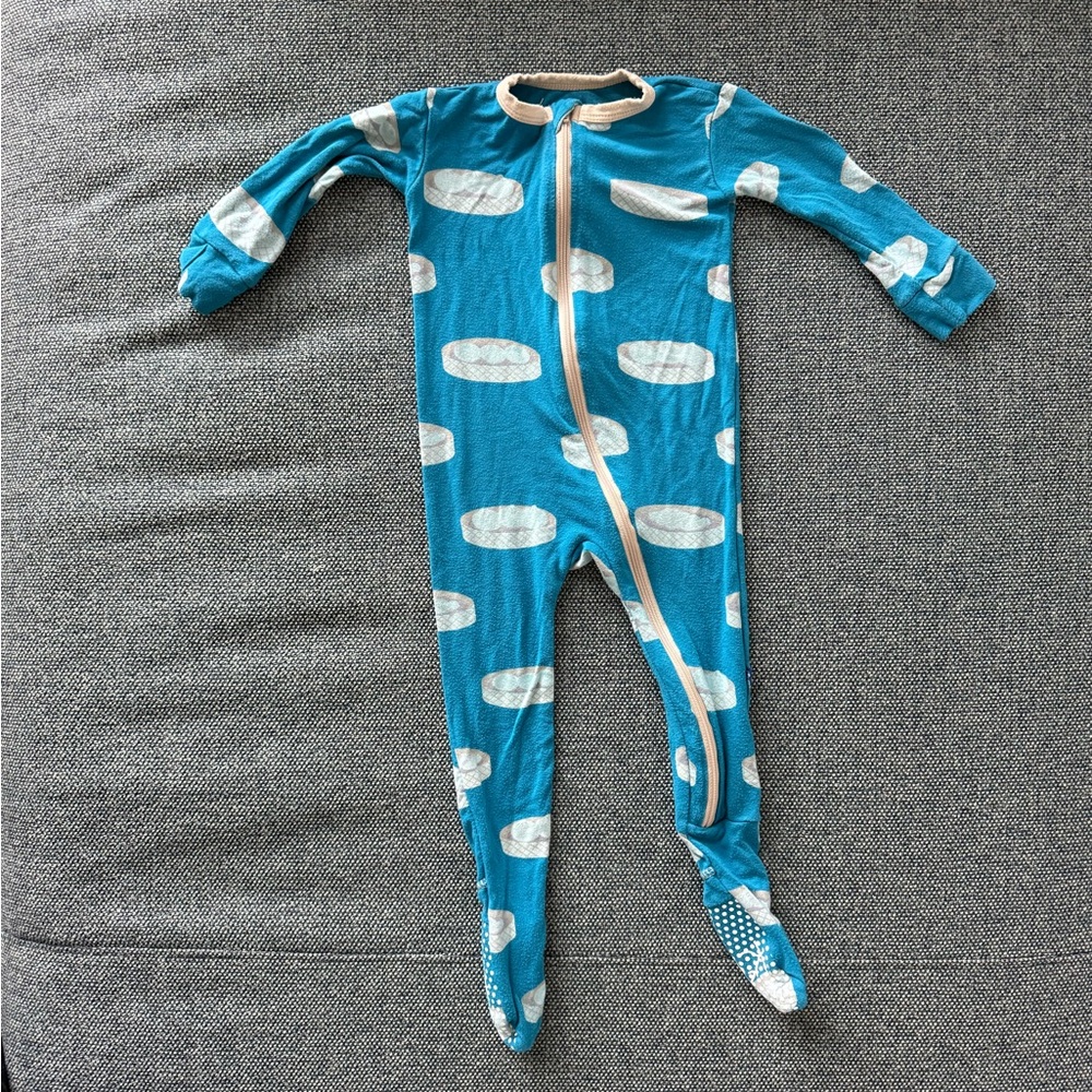 Kickee Pants One Piece with zipper dim sum print 9-12months